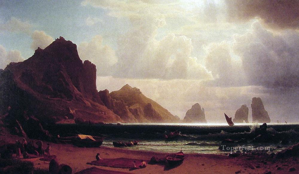 マリーナ ピッコラ アルバート ビアシュタットの風景油絵